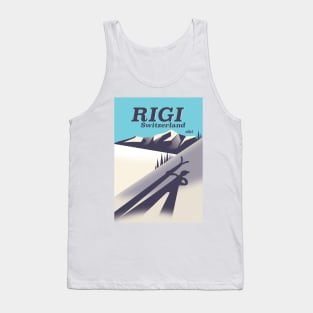 Rigi Switzerland vacation poster. Tank Top